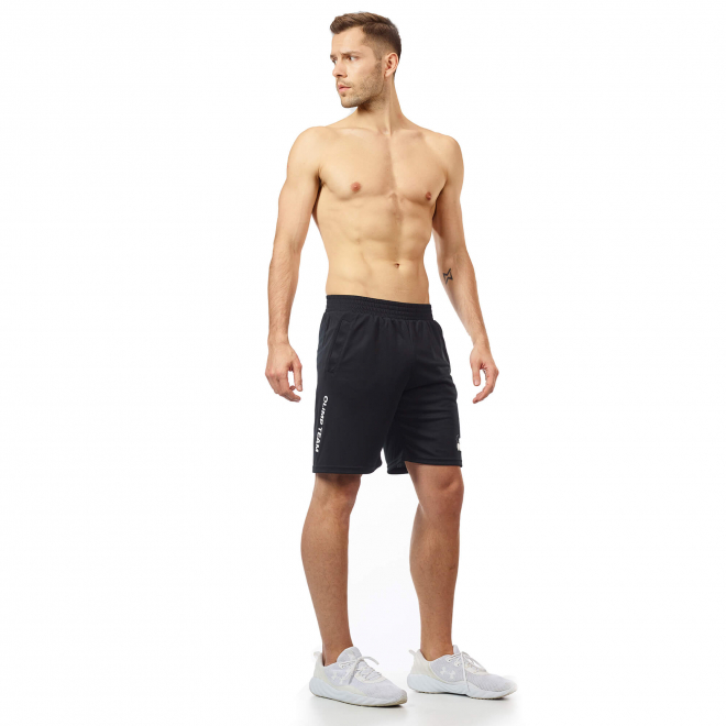Olimp-Mens-Shorts-Workout-Black-White