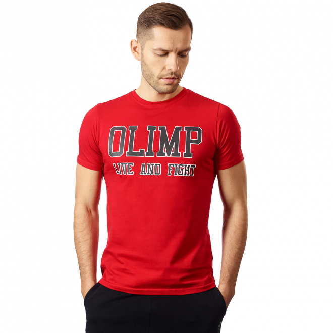 Olimp-Mens-Tshirt-Laf-Red